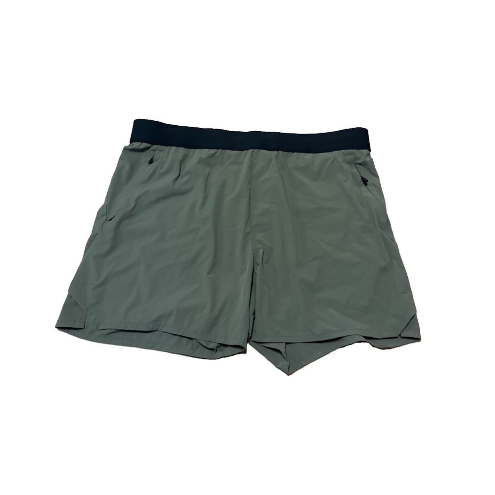 Ten Thousand Mens XL Tactical Short Unlined Drawstring Green Gym Athletic 5"
